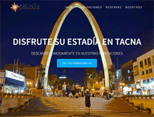 Tablet Screenshot of hotelarunta.com